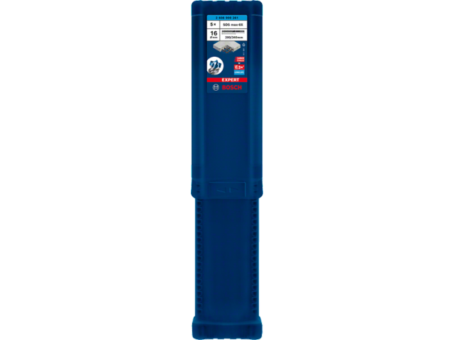 5-delni komplet udarnih svedrov Bosch EXPERT SDS max-8X, Dimenzije: 16x200x340mm, 2608900261